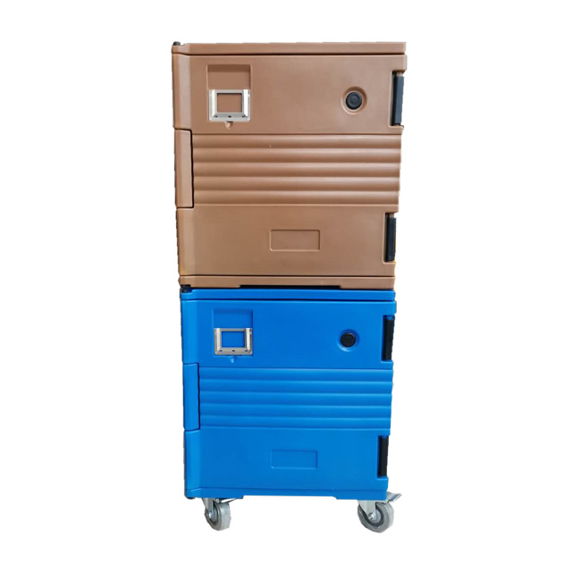 Hot And Cold Food Transport Containers Insulated Food Trolley / Food